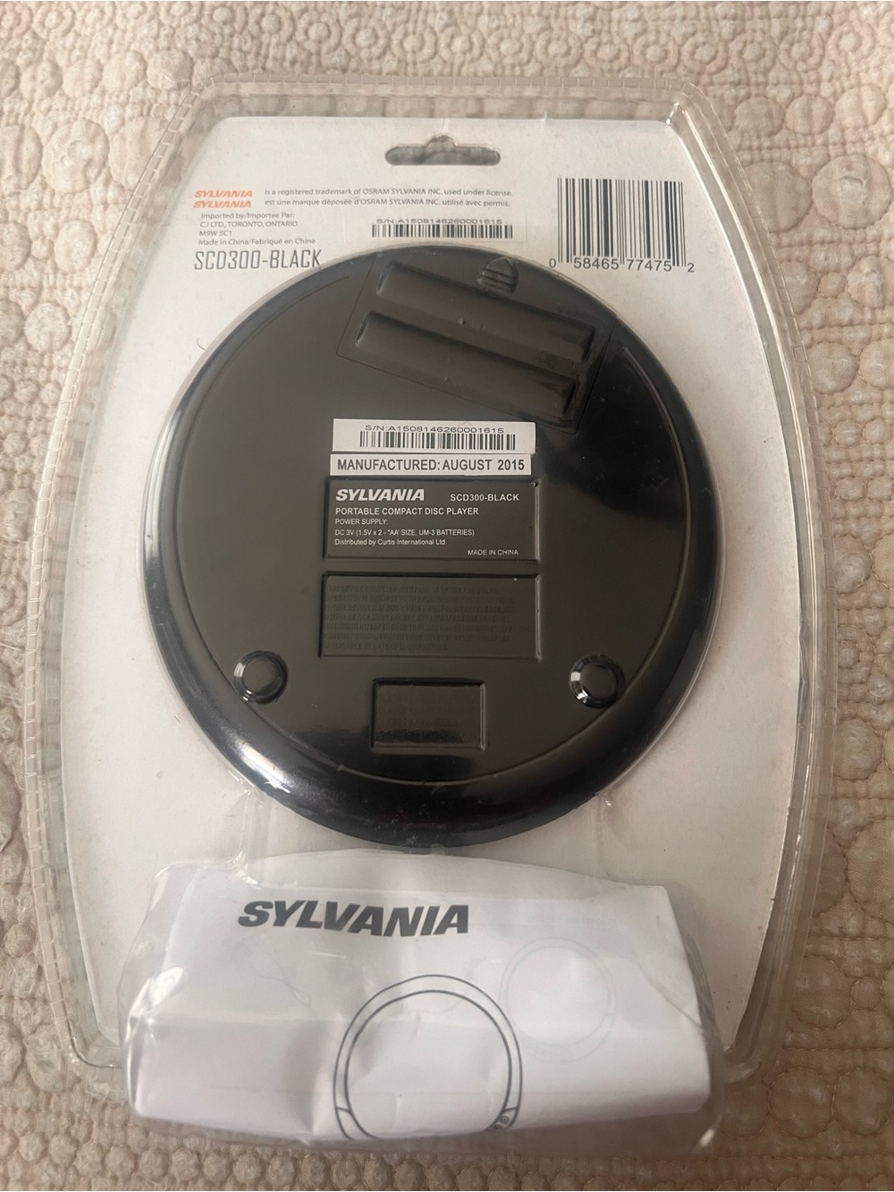 Sylvania Portable Compact Disc Player - Black
